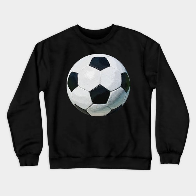 Vintage soccer ball red Crewneck Sweatshirt by MiRaFoto